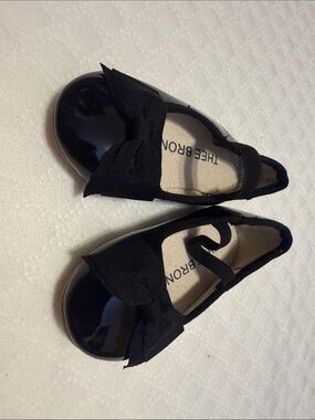 Thee Bron Toddler Black Patent Mary Jane Flats